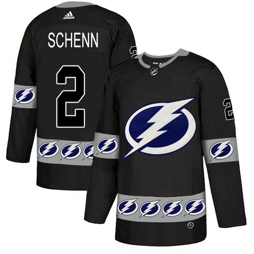 Adidas Tampa Bay Lightning Men 2 Luke Schenn Black Authentic Team Logo Fashion Stitched NHL Jersey